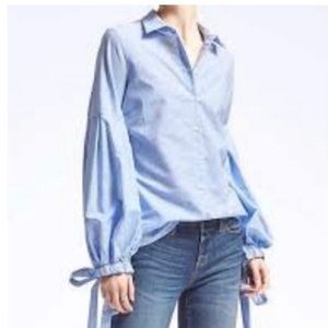 Banana Republic Riley Shirt Puff Sleeves